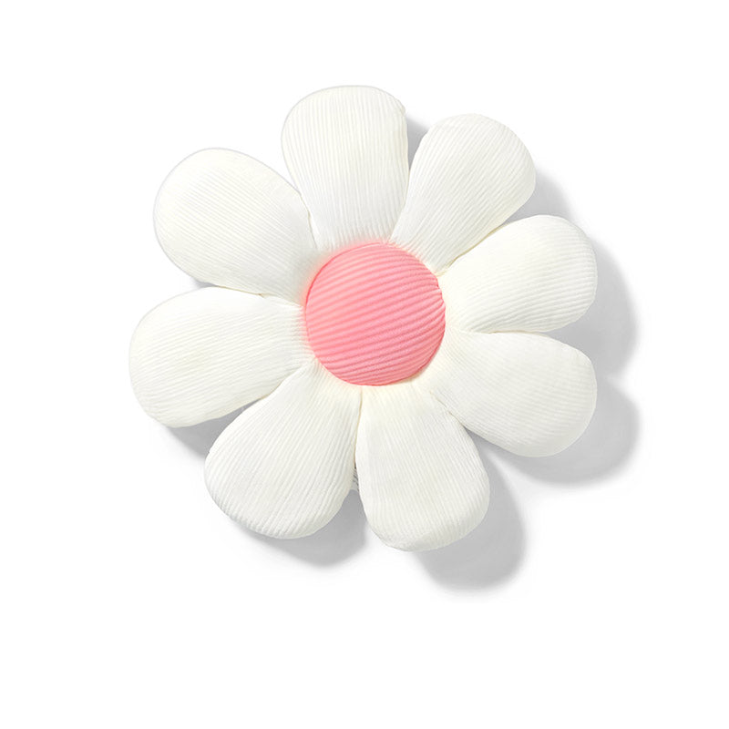 white daisy flower power aesthetic room pillow seat cushion roomtery