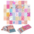 soft girl aesthetic bright pattern prints wall collage card set
