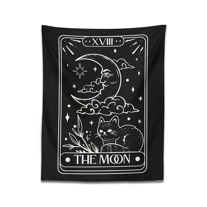 Black and best sale white tarot tapestry