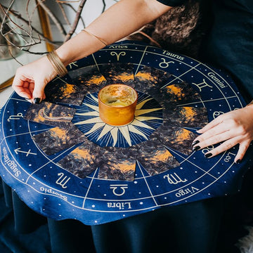 Tarot Wheel of Zodiac Altar Cloth