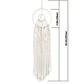 macrame wall hanging round shape long fringe dream catcher roomtery