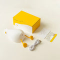 silicon rubber warm white night light duck lamp kawaii korean aesthetic room decor roomtery