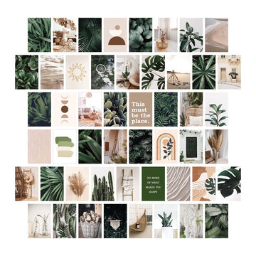 Tropical Boho Wall Collage Cards