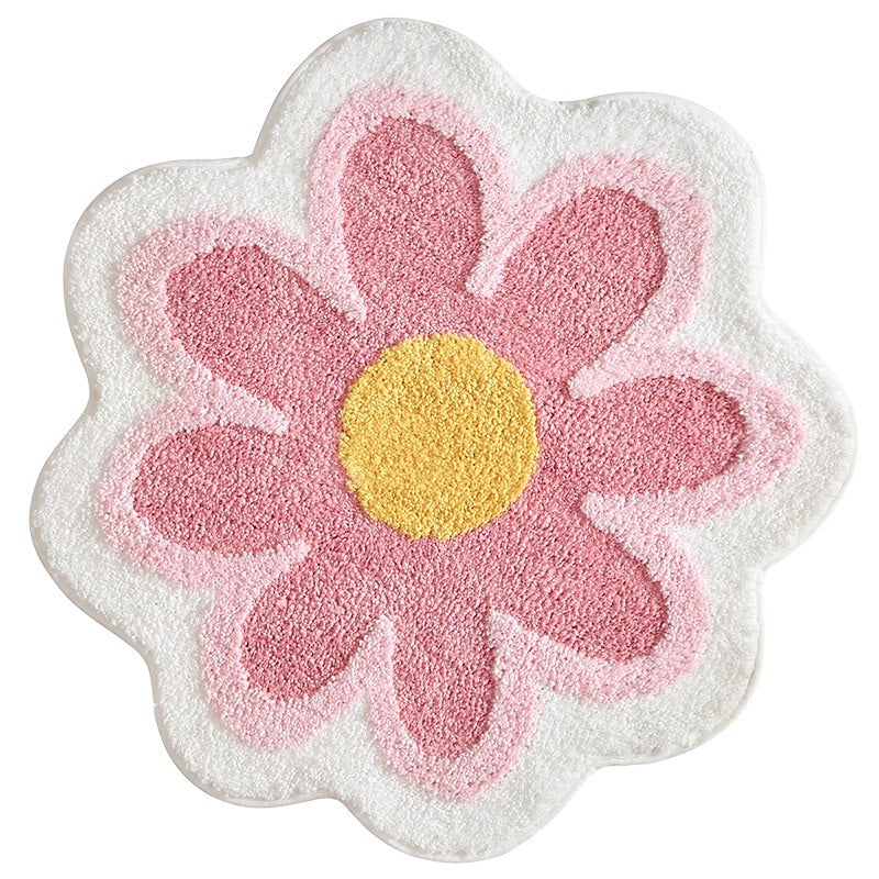 Tufted Daisy Flower Accent Rug Shop Online On Roomtery tufted-daisy-flower-accent-rug-shop-online-on-roomtery