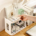 kawaii minimalist two storey aesthetic desk storage shelf roomtery