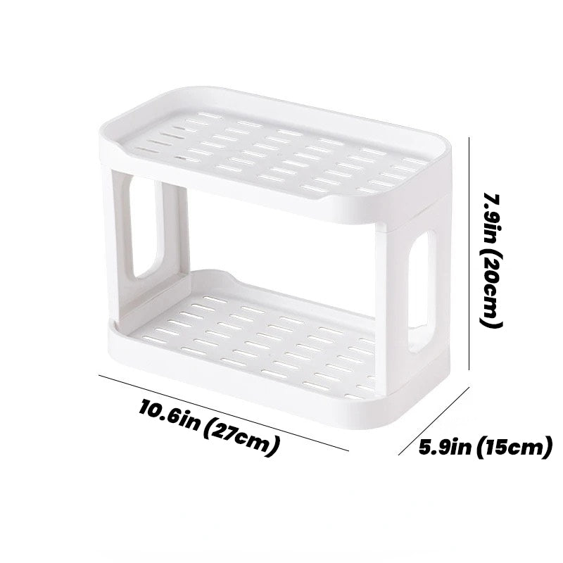 kawaii minimalist two storey aesthetic desk storage shelf roomtery