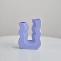 pastel wavy u shaped vase danish pastel aesthetic decor roomtery