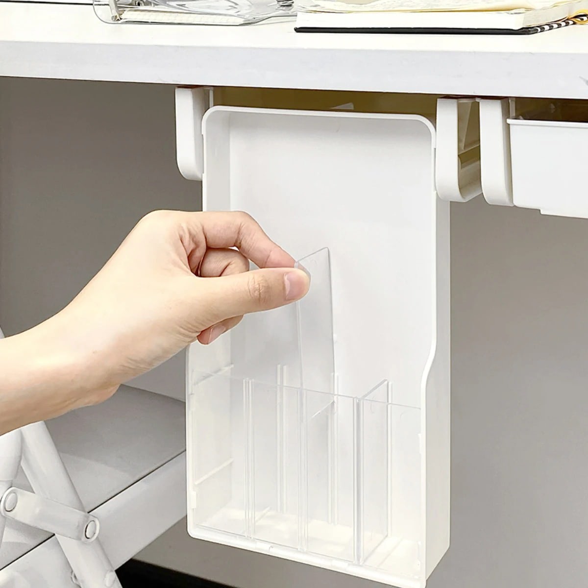 under table stationary and cosmetics storage invisible drawer roomtery