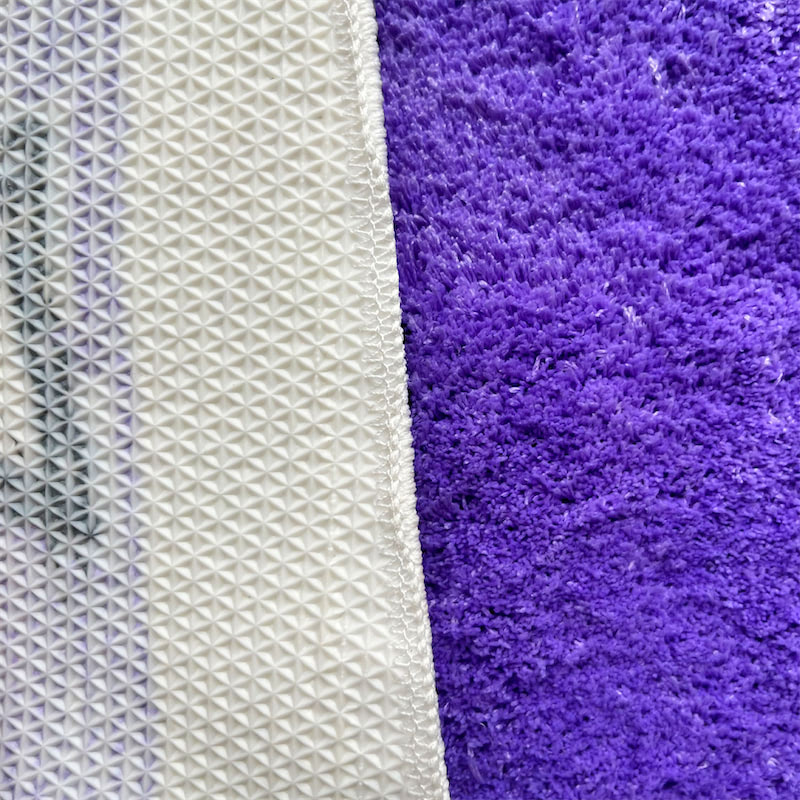 reverse card fluffy accent rug