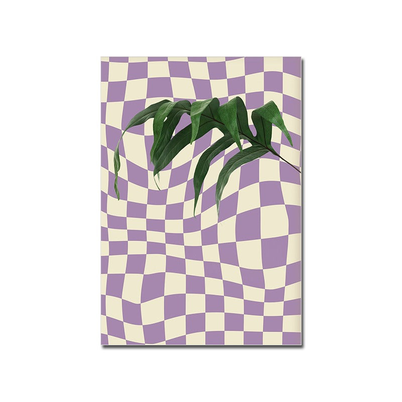 wavy checkered 80s vintage cocktails canvas wall art print aesthetic posters roomtery