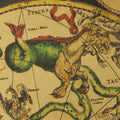 vintage retro zodiac constellation astrology map paper poster roomtery