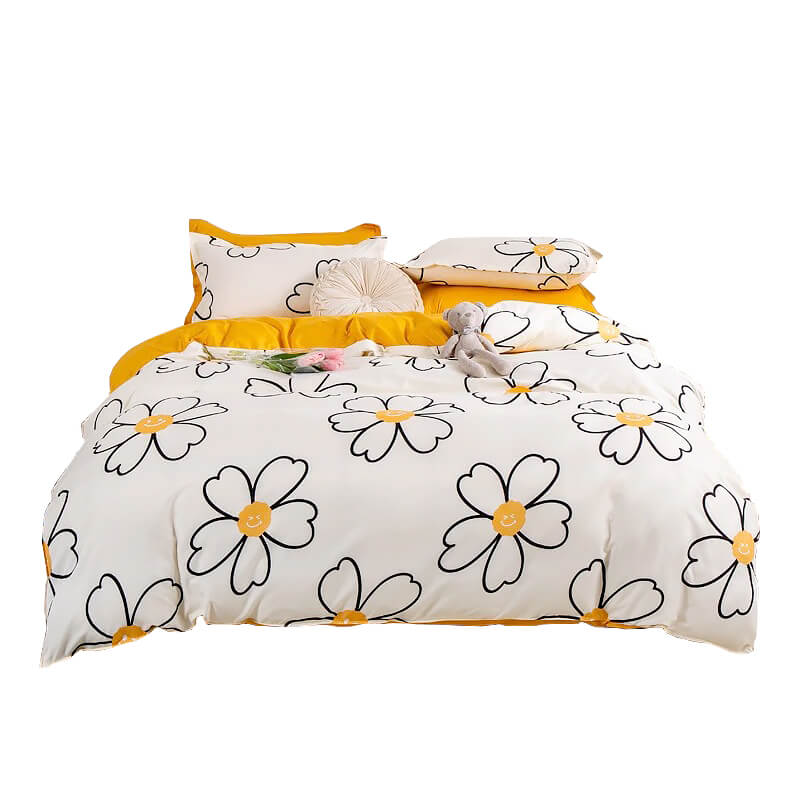 Fresh Floral Bedding Set  Cottagecore Aesthetic Bedding - roomtery