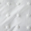 white plush tassels soft aesthetic bedroom bedding set roomtery