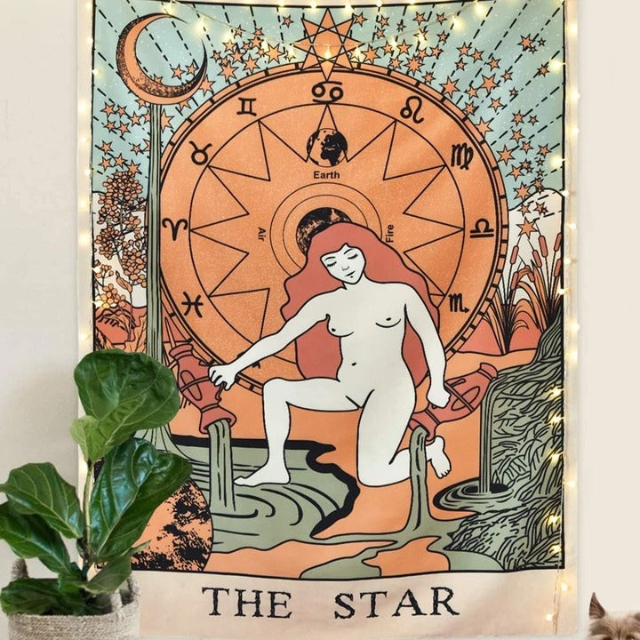 the sun tarot aesthetic room wall decor tapestry roomtery