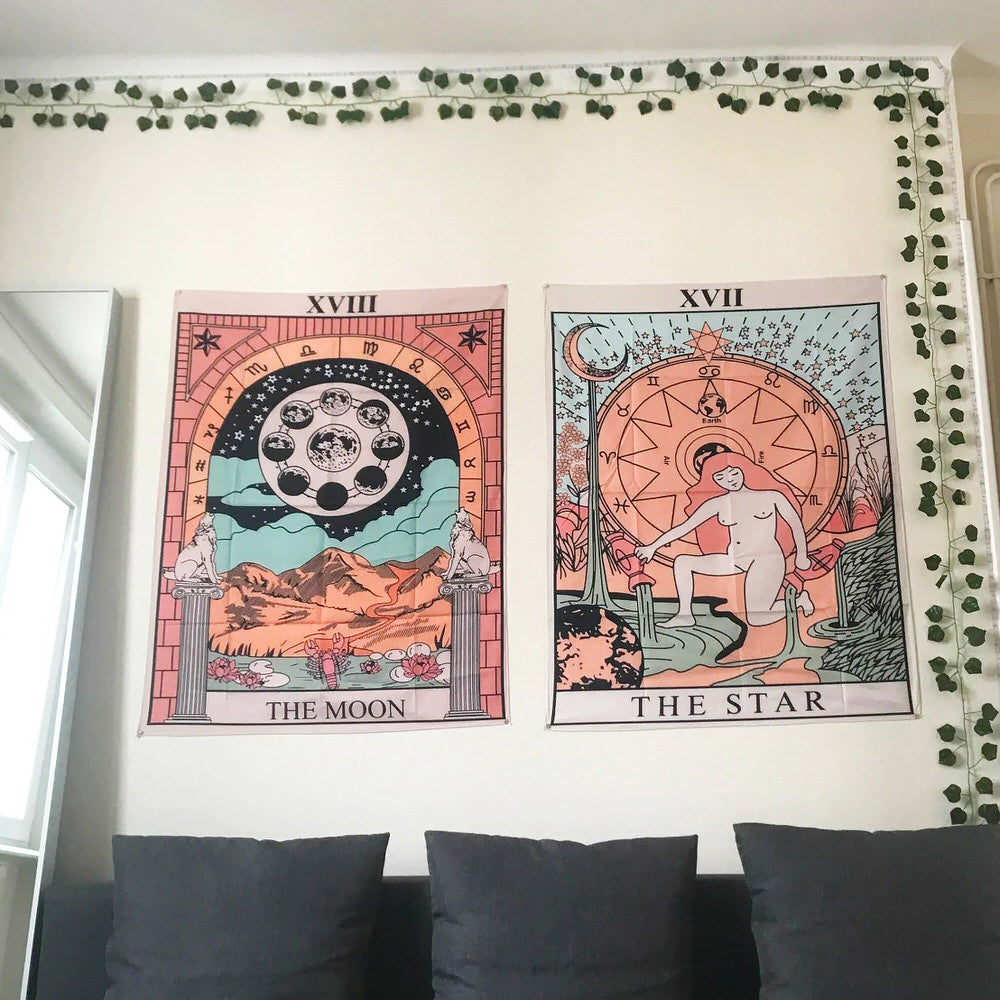 the sun tarot aesthetic room wall decor tapestry roomtery