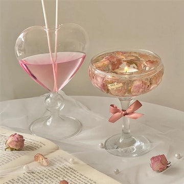 Valentine's Heart Shaped Glass Vase