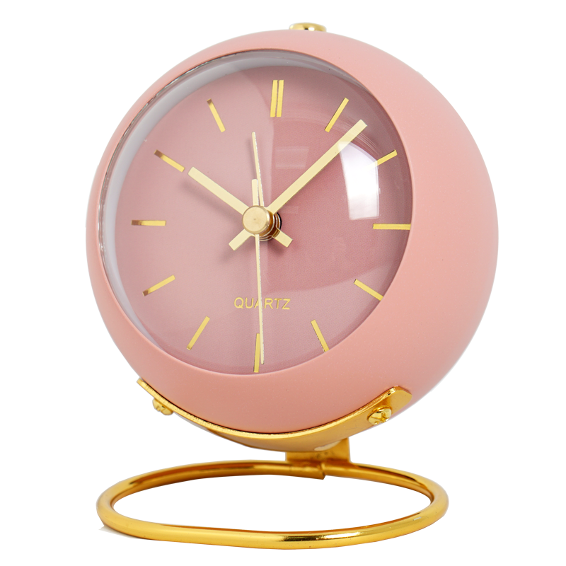 vintage minimalist round table alarm clock aesthetic room decor roomtery