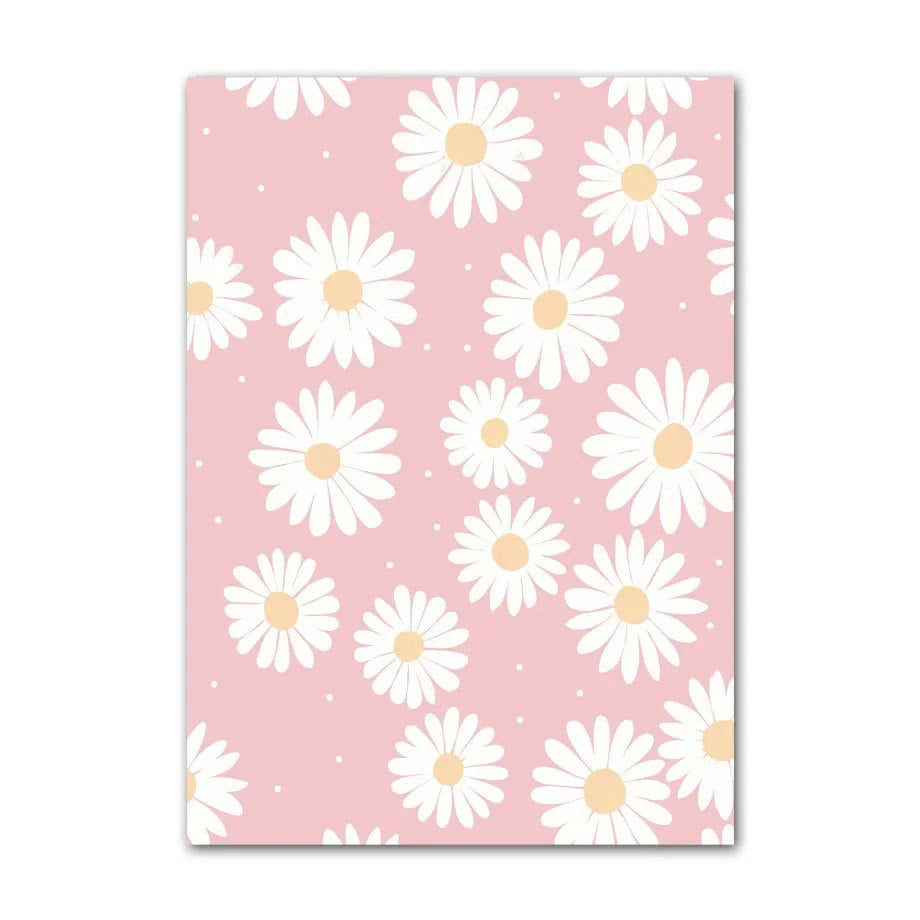 minimalist pastel aesthetic floral print gallery wall art canvas posters roomtery room decor