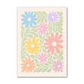 minimalist pastel aesthetic floral print gallery wall art canvas posters roomtery room decor