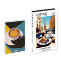 coffe time print cute fake book box storage 