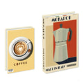 coffe time print cute fake book box storage 