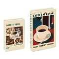 coffe time print cute fake book box storage 