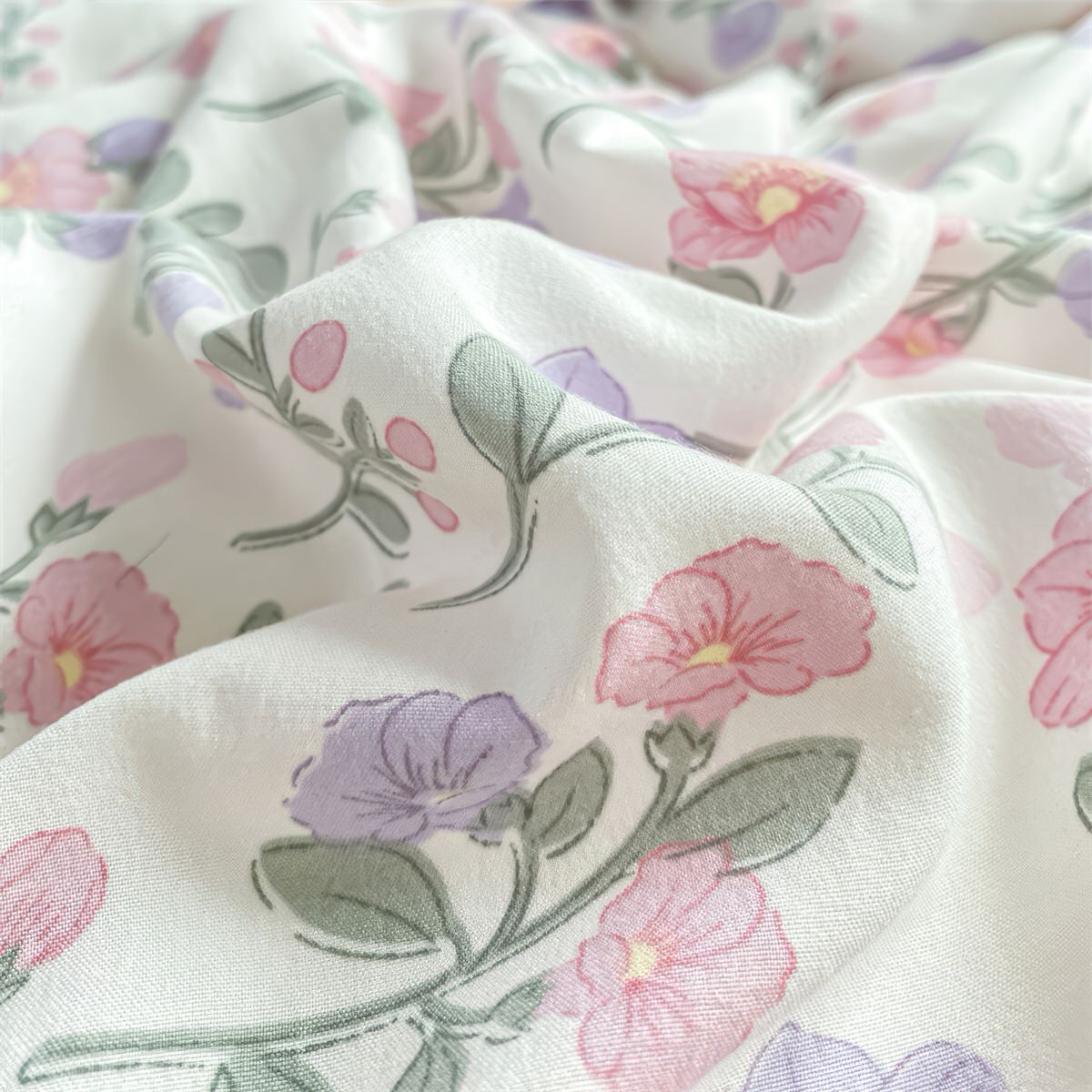 lavender flower comforter Soft Lavender Floral Bedding Set, Full
