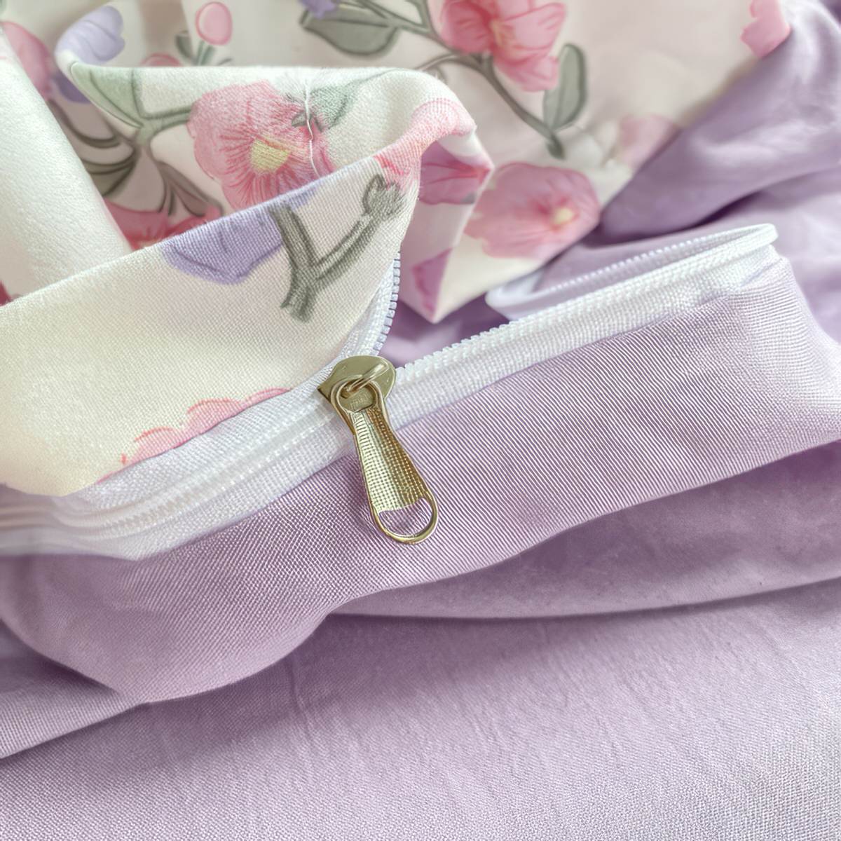 lavender flower bedding Soft Lavender Floral Bedding Set, Full