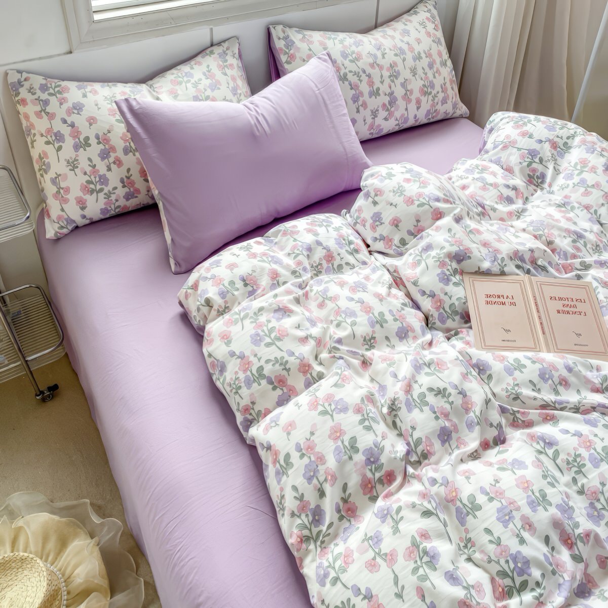 Lavender-Floral-Bedding-Set
