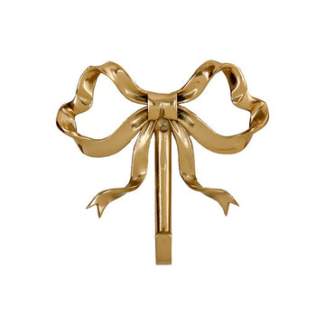Coquette Brass Bow Wall Hook