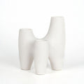 abstract triple ceramic candle holder