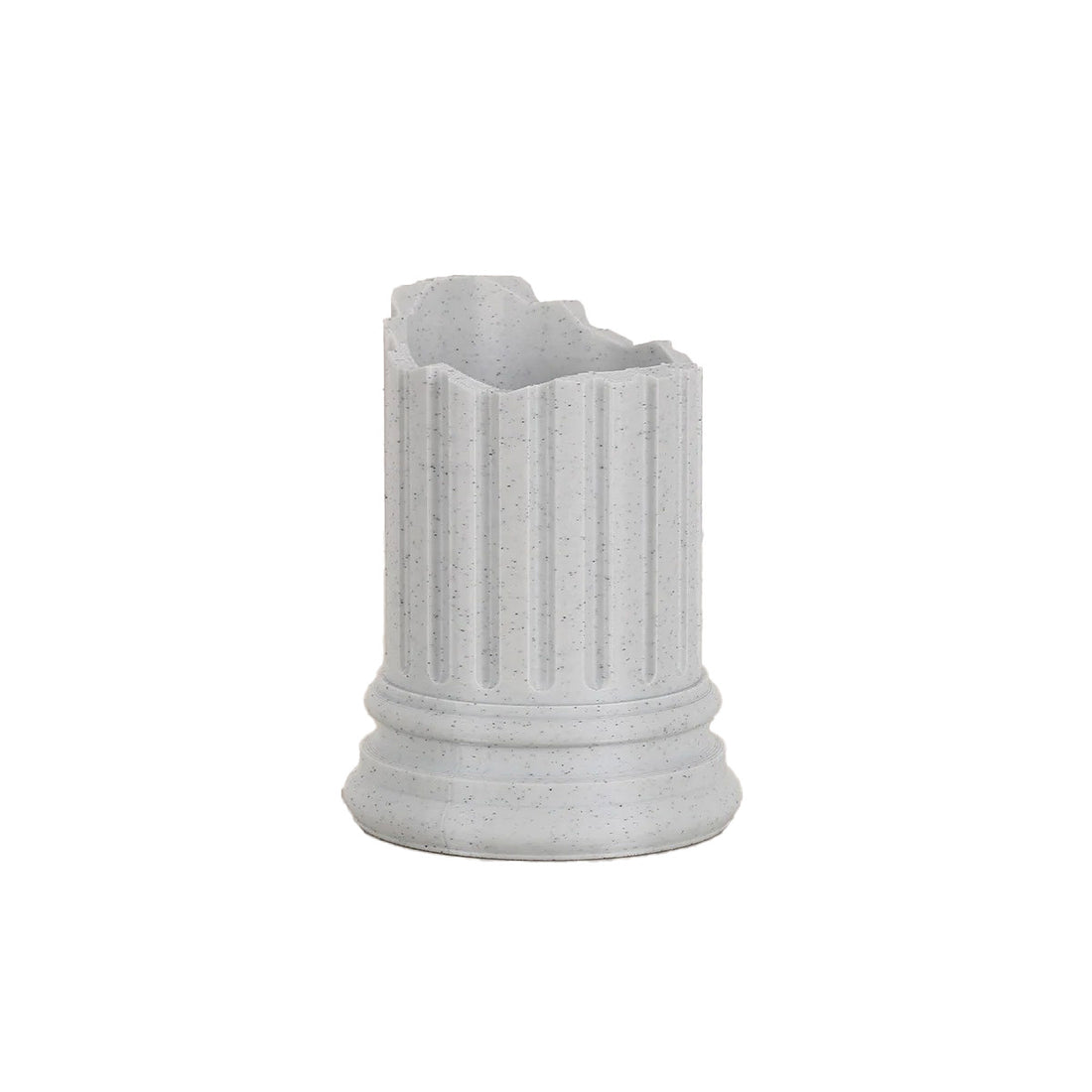 broken ancient column shaped pen holder