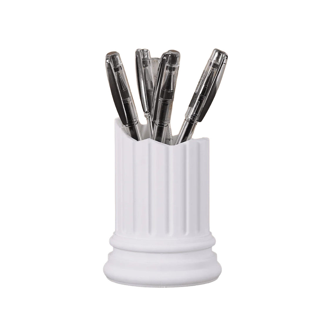 broken ancient column shaped pen holder