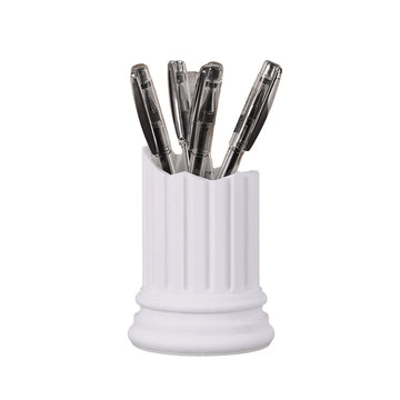 broken ancient column shaped pen holder