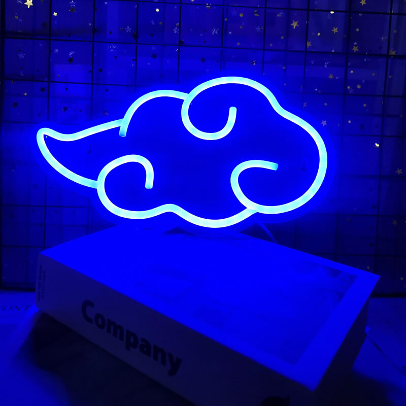 anime  cloud kawaii aesthetic wall decor neon sign roomtery