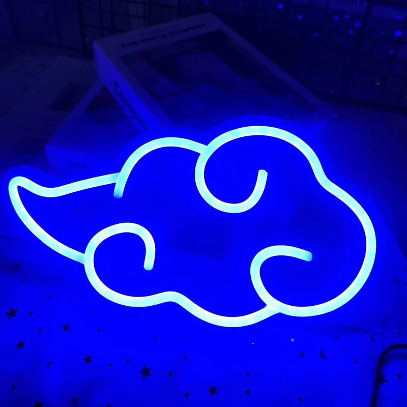 anime  cloud kawaii aesthetic wall decor neon sign roomtery