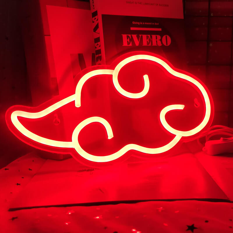 anime  cloud kawaii aesthetic wall decor neon sign roomtery