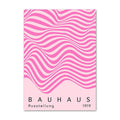 barbiecore aesthetic gallery wall art prints canvas posters in bright pink and acid blue colors 