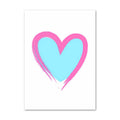 barbiecore aesthetic gallery wall art prints canvas posters in bright pink and acid blue colors 