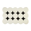 Black & White Circles Tufted Rug