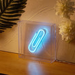 Paper Clip LED Box Neon Sign