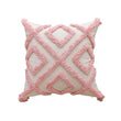 Blush Ornament Tufted Throw Pillow Cover