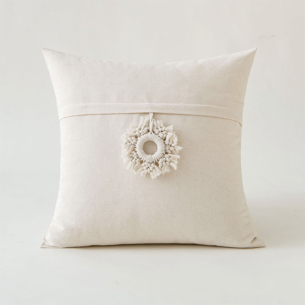 Boho Tassels Throw Cushion Cover: Tufted Pillow Cover, Square or Round –  DormVibes