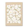 minimalist flower print in pale brown color boho aesthetic room decor roomtery