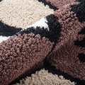 brown shades zombie daisy flower accent rug roomtery