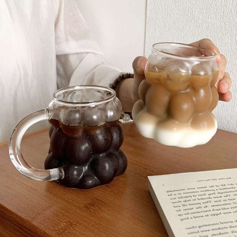 Large Bubble Glass Cup - Shop Online on roomtery