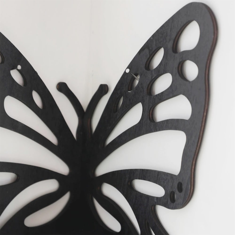 butterfly shaped fairycore aesthetic decor corner shelf roomtery