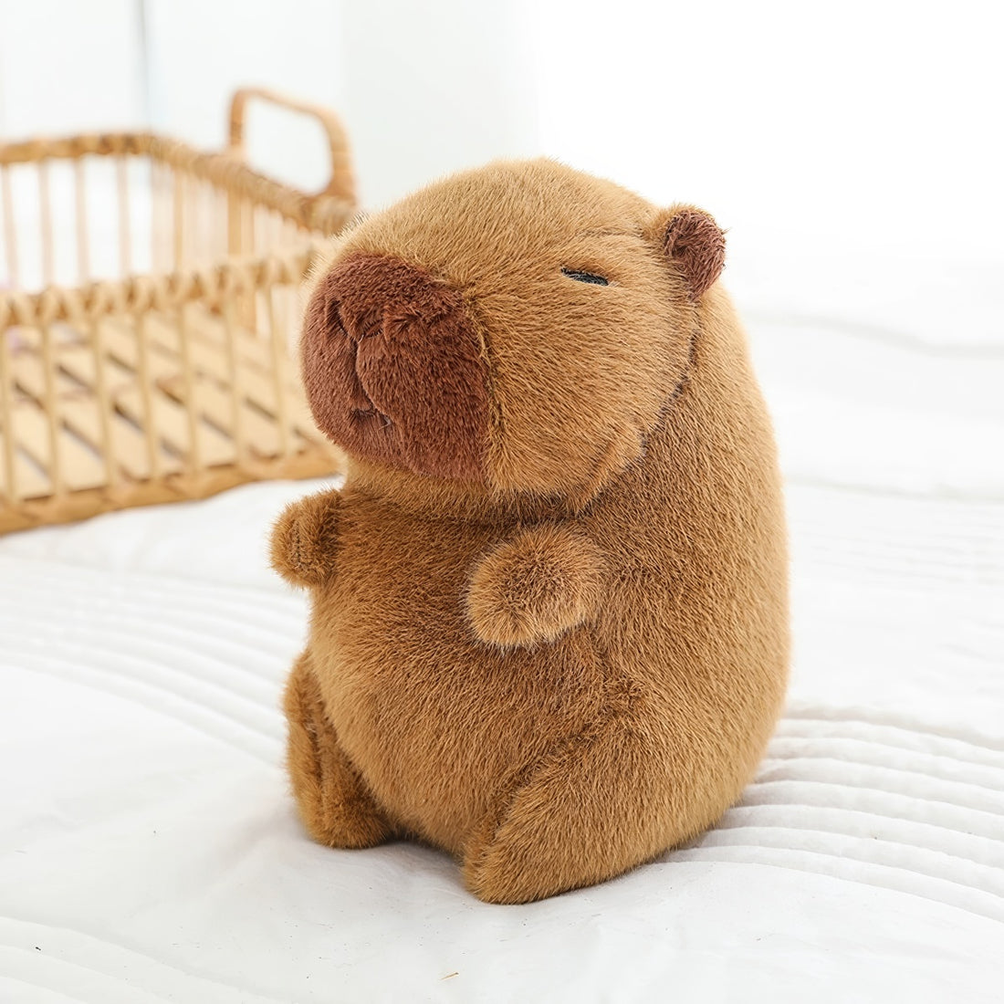 cute sleepy capybara plush toy 