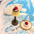 cherry pudding shaped cute mini table retro lamp 