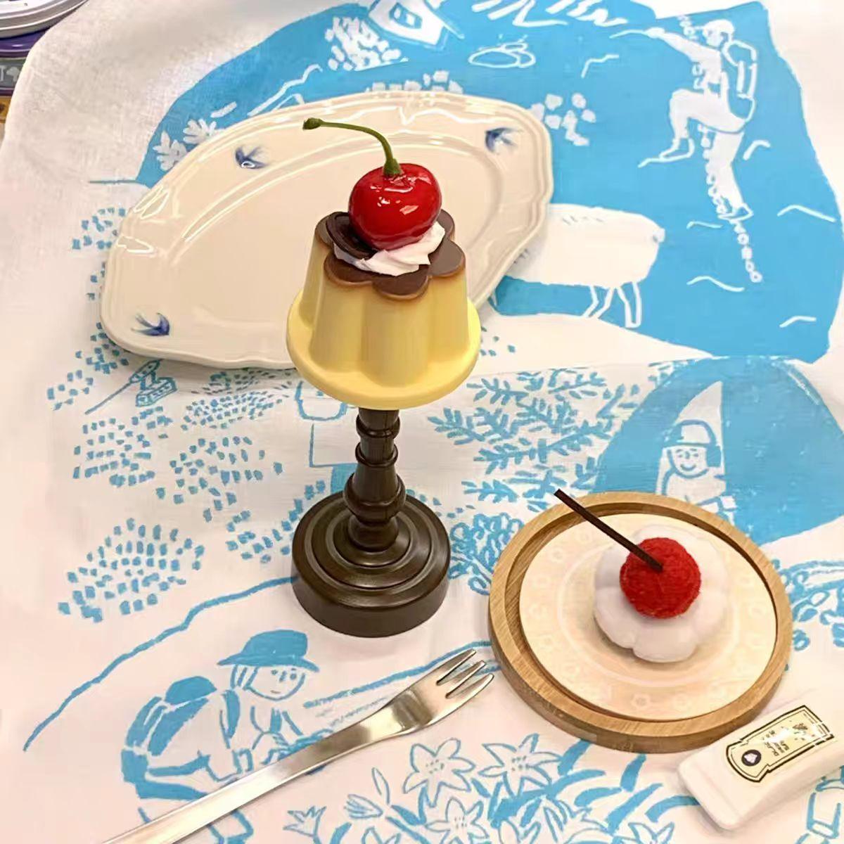 cherry pudding shaped cute mini table retro lamp 